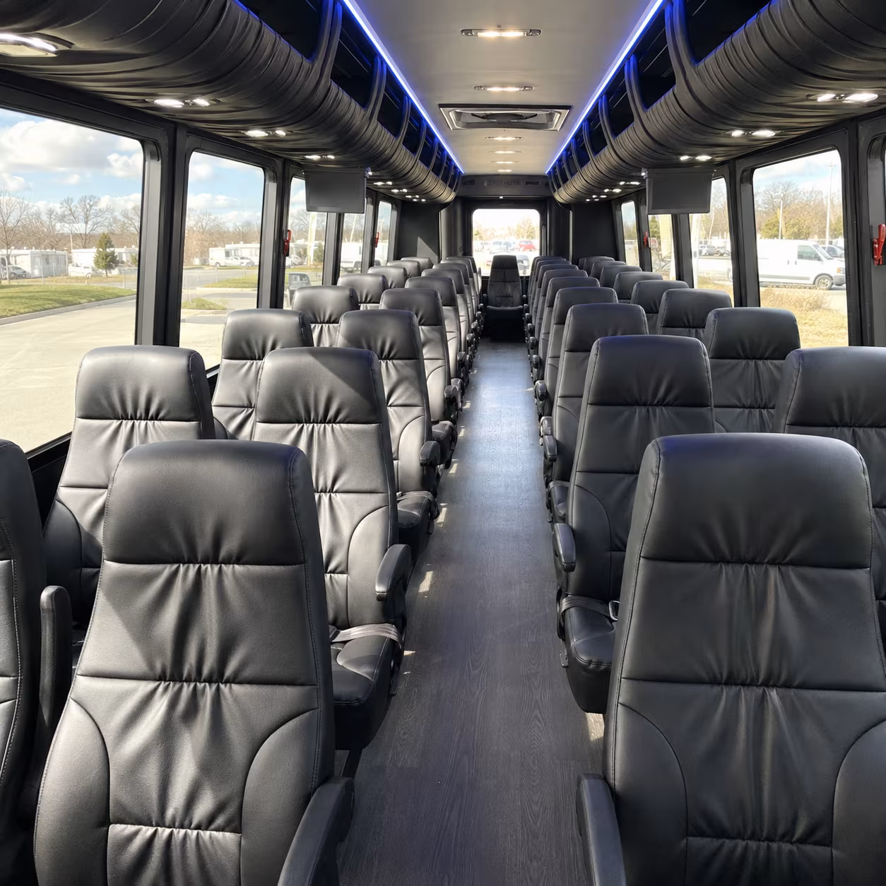 charter buses for colorado springs weddings at mountain and garden venues