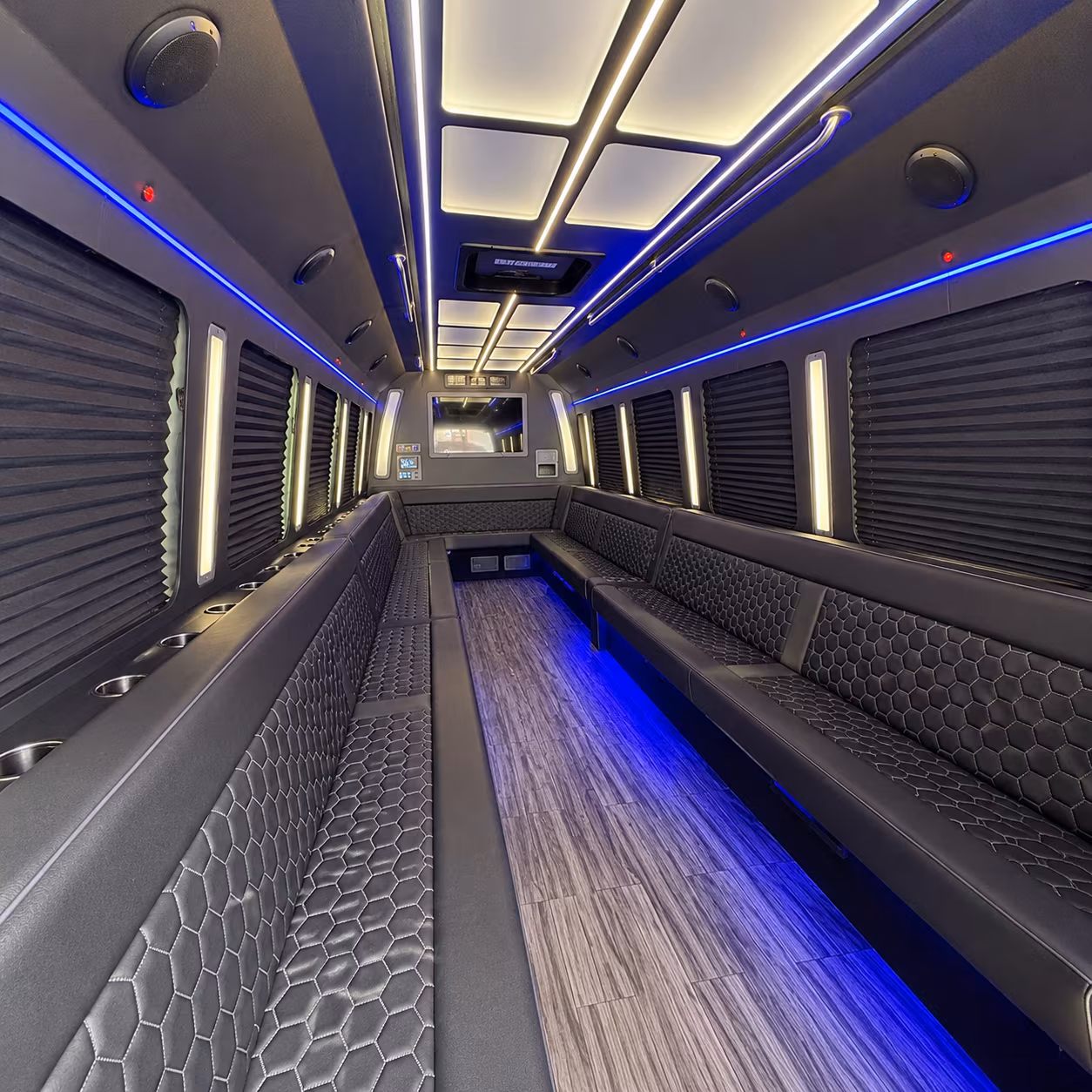 colorado springs 30 passenger party bus interior