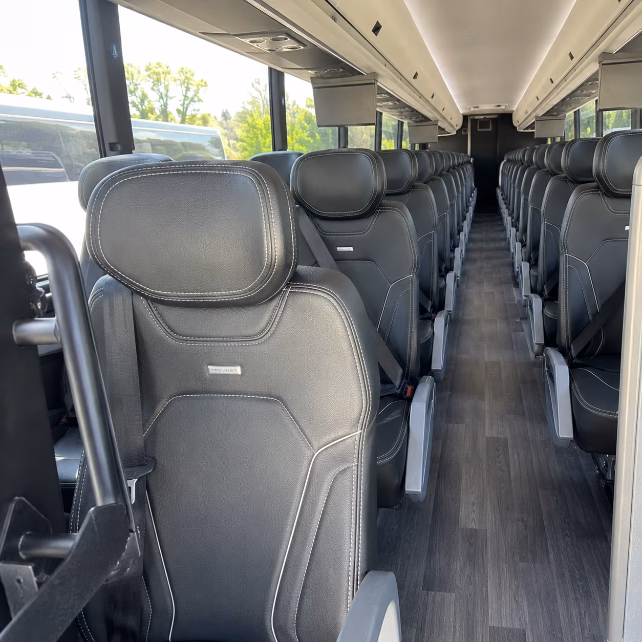 colorado springs 56 passenger charter bus inside