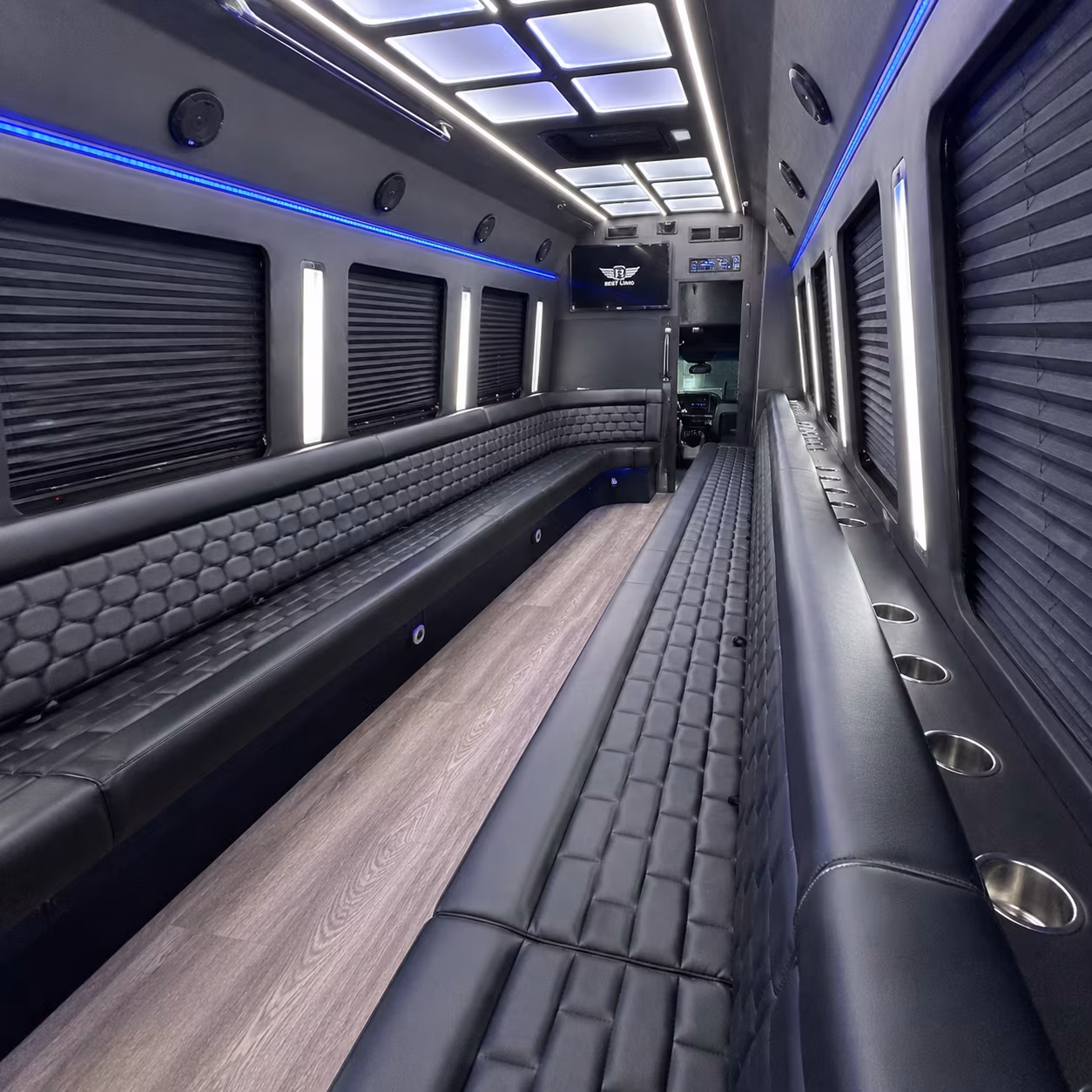 colorado springs party bus interior