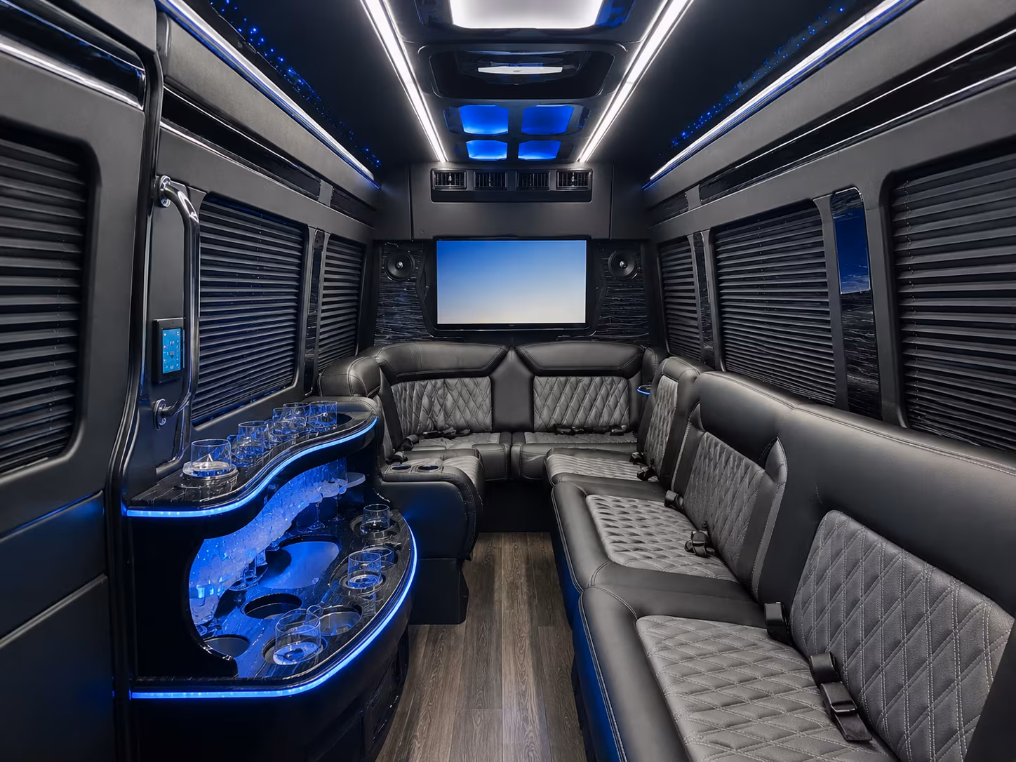 colorado springs sprinter limousine inside